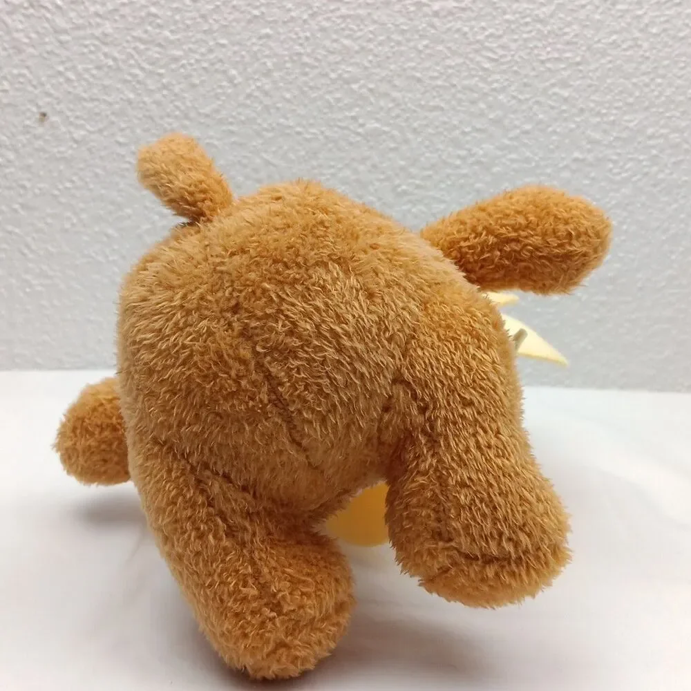 Sunflower Bear Plush Sitting Tan Cub Yellow Petals Amusing Stuffed Animal